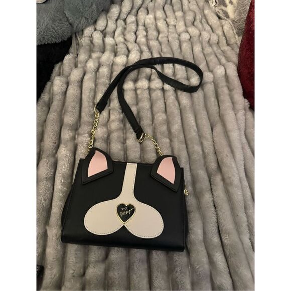 Betsey johnson Baj frenchie french bully crossbody wallett - Picture 1 of 7